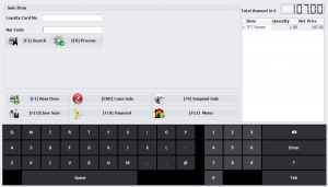 POS - New Sale SCREEN